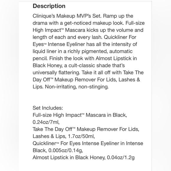 Clinique Makeup MVP's Cosmetic Set 🆕 - Picture 6 of 6